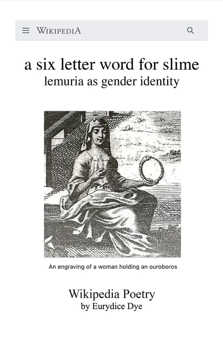 A Six Letter Word for Slime: Lemuria as Gender Identity cover